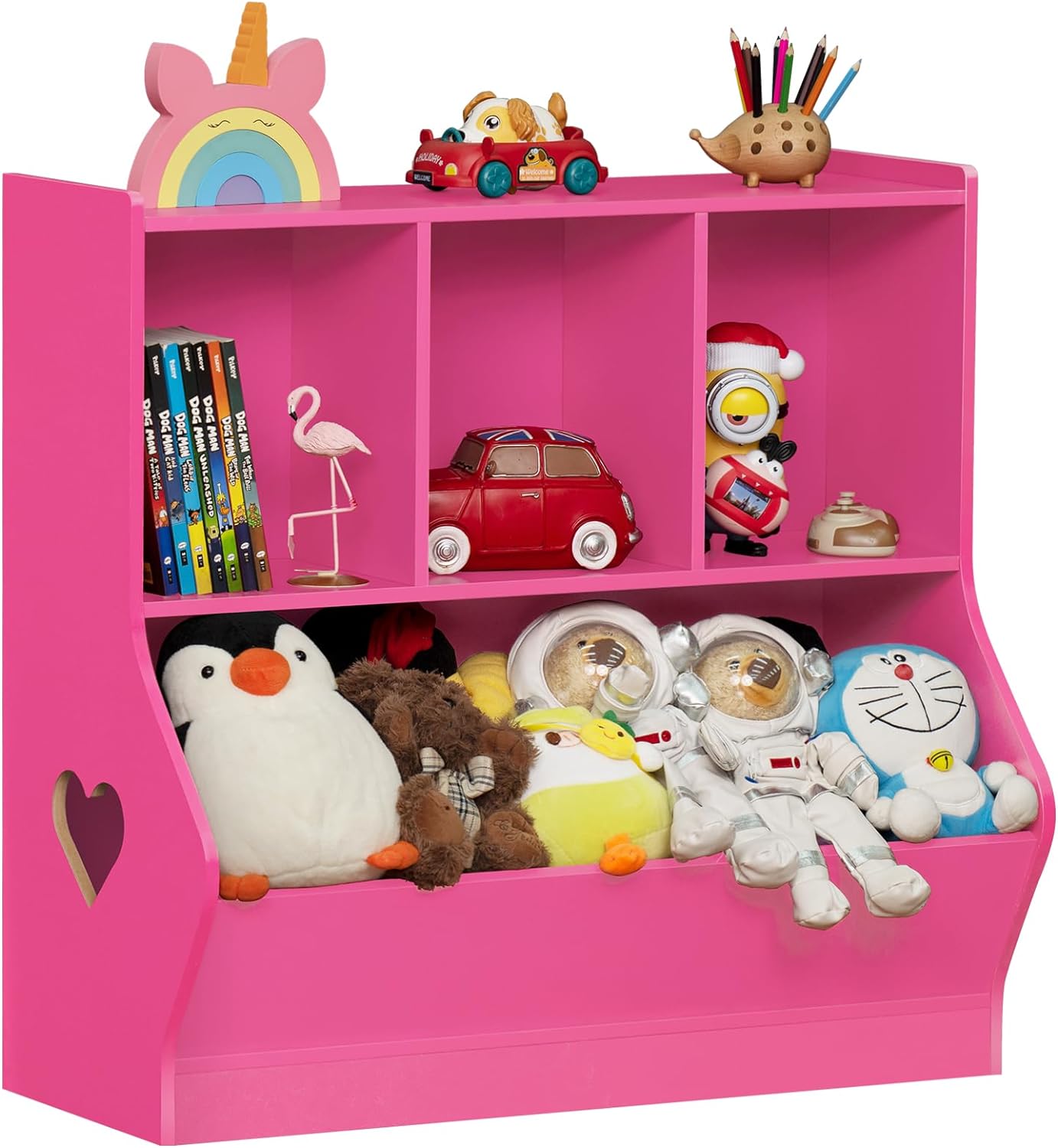 Estante Juguetero Moderno Rosa 80cm