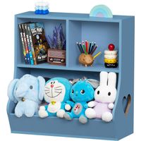 Estante Juguetero Moderno Azul 80cm