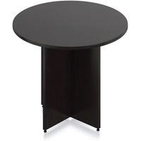 Mesa Redonda de Melamina Negro 90cm