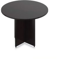 Mesa Redonda de Melamina Negro 106cm