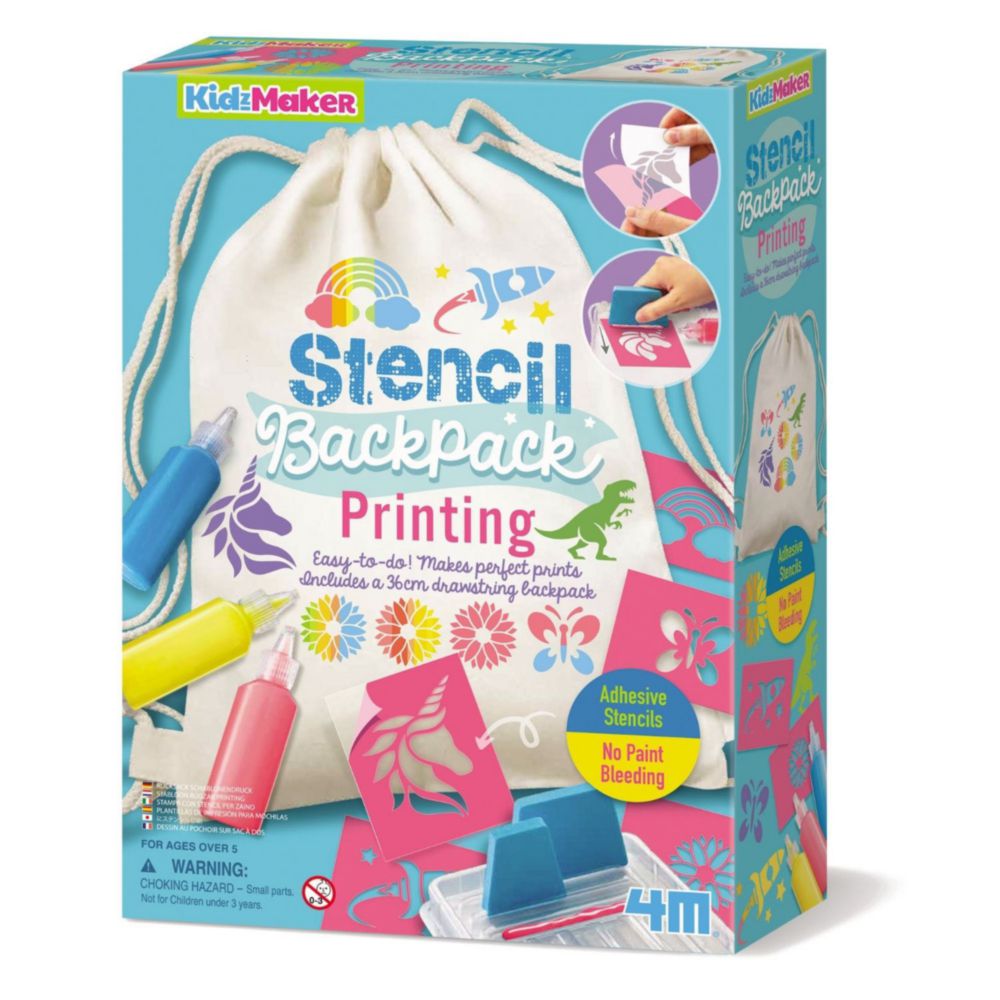 Set Decora Un Mochila Con Plantillas 4M