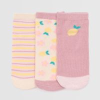 Medias Pack X3 Para Recien Nacido Baby Circus Limon