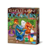 Moldea Y Pinta Figuras En 3D Modelo Dino 4M