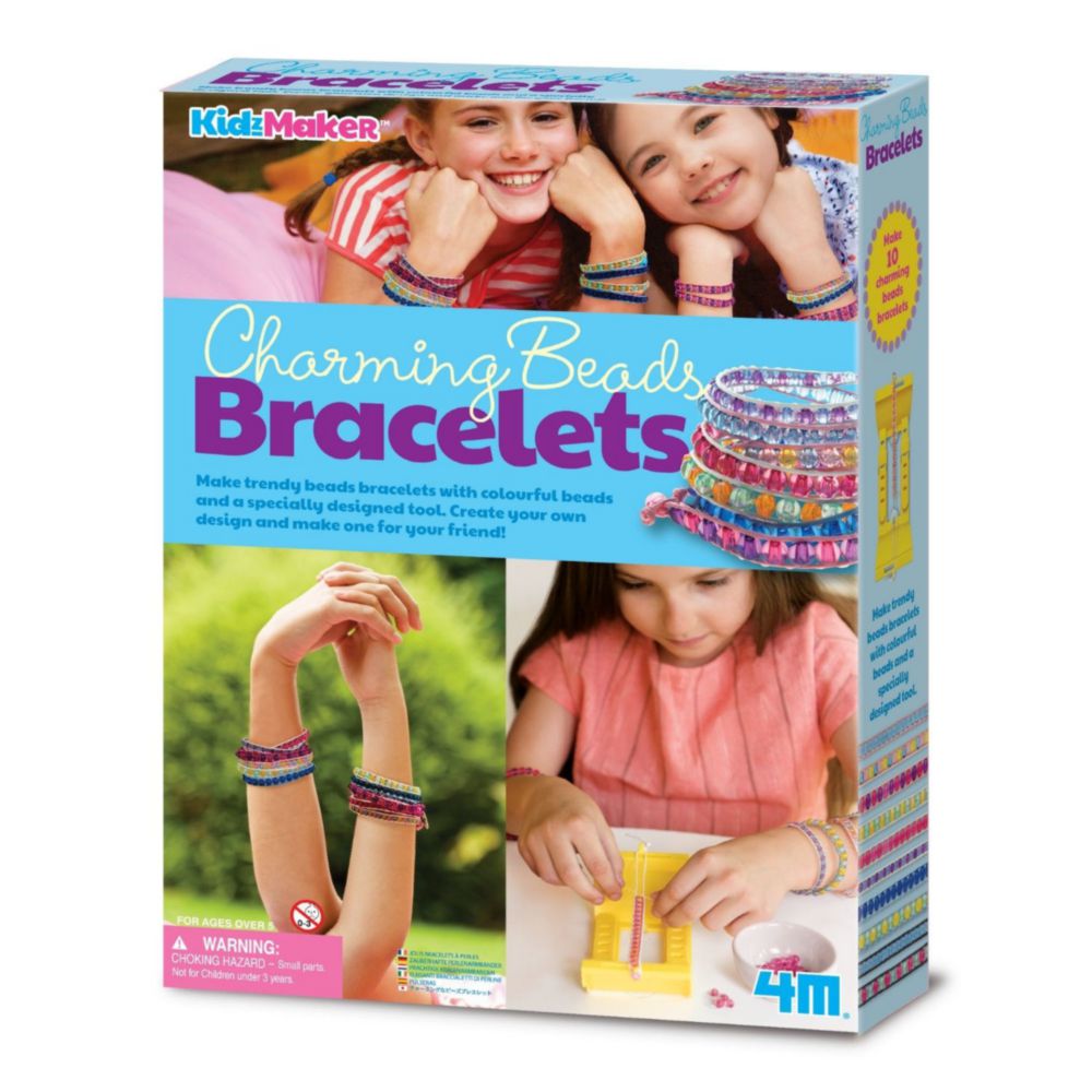 Set Crea Pulseras De Cuentas Diy 4M