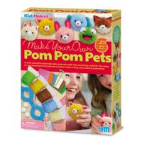 Set Crea Y Decora Pompones Modelo Mascota 4M
