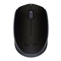 Mouse inalámbrico Logitech M170, 3 botones, usa pilas, negro