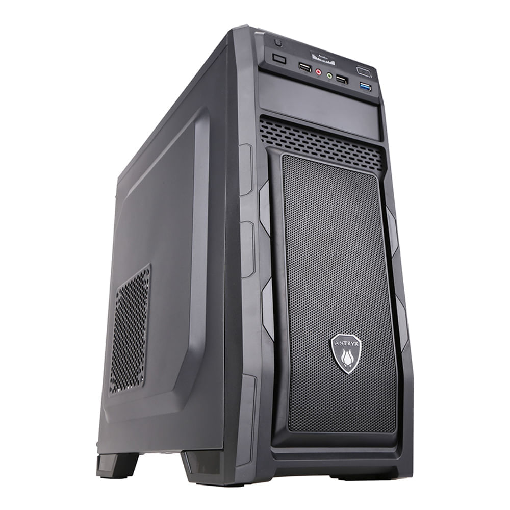 Gabinete Antryx Xtreme E250 Plus Black, USB 3.0, con fuente B450w
