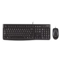 Kit alámbrico Logitech MK120 teclado y mouse, membrana, conexión usb, negro (reempacado)
