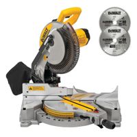 Sierra Ingleteadora 10"" 1600W + 2 Discos de Sierra 80D Dewalt DWS713-K1