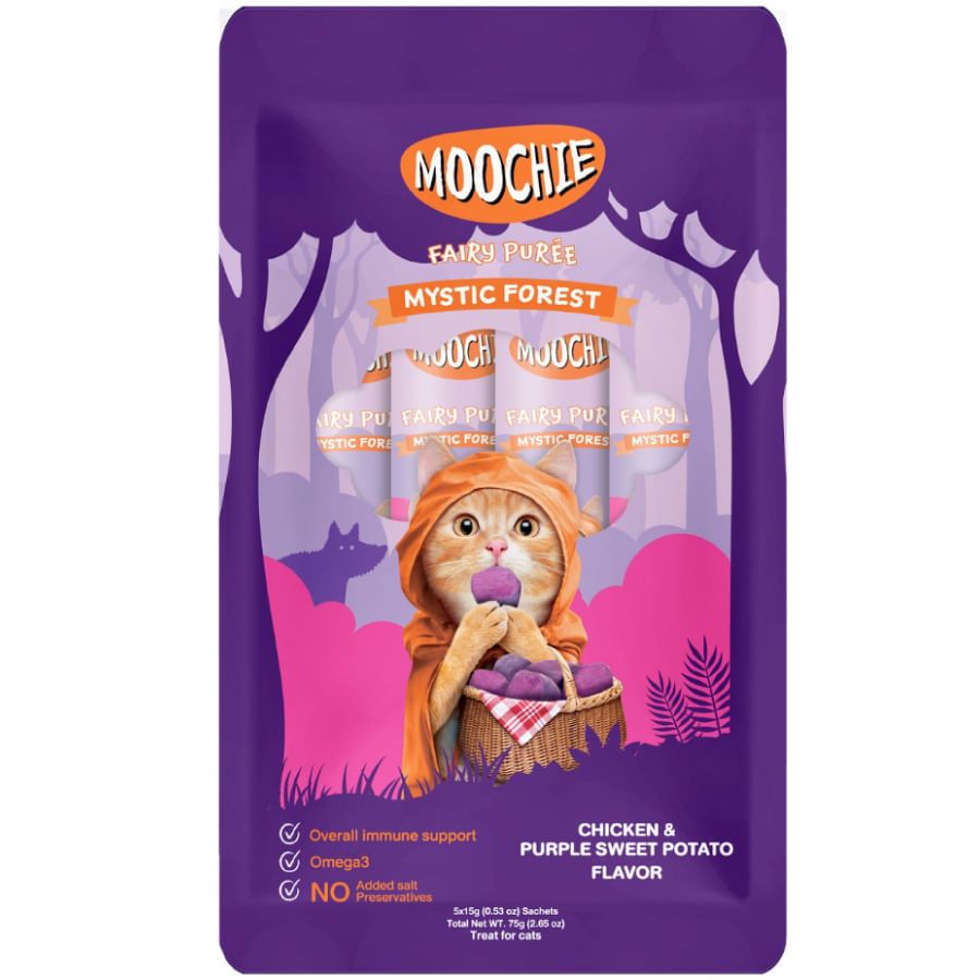 Moochie – Puré de Hadas sabor pollo con camote morado