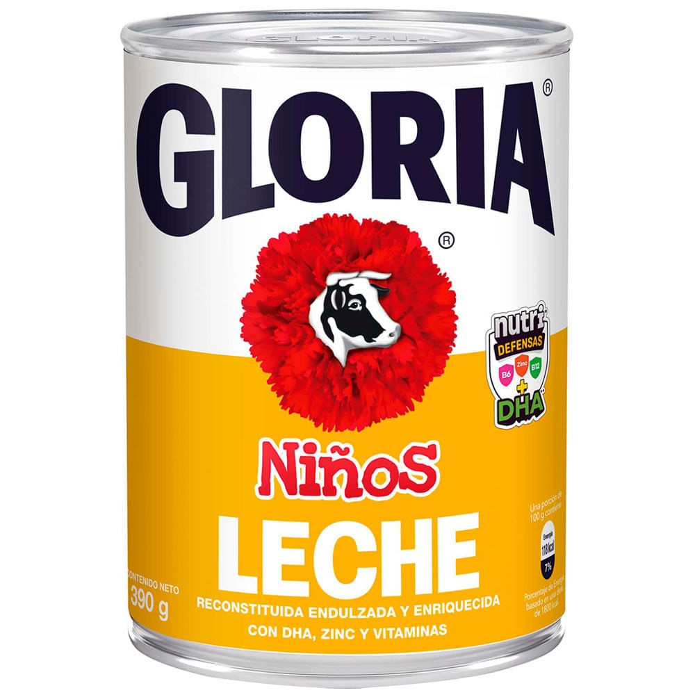 Leche GLORIA Niños Lata 390g