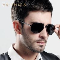Lentes de Sol VEITHDIA Flyer - Polarizados - UV400 - Gris