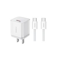 Cargador Baseus 30W USB Tipo C Gan5S Carga Rápida con Cable Tipo C 2m