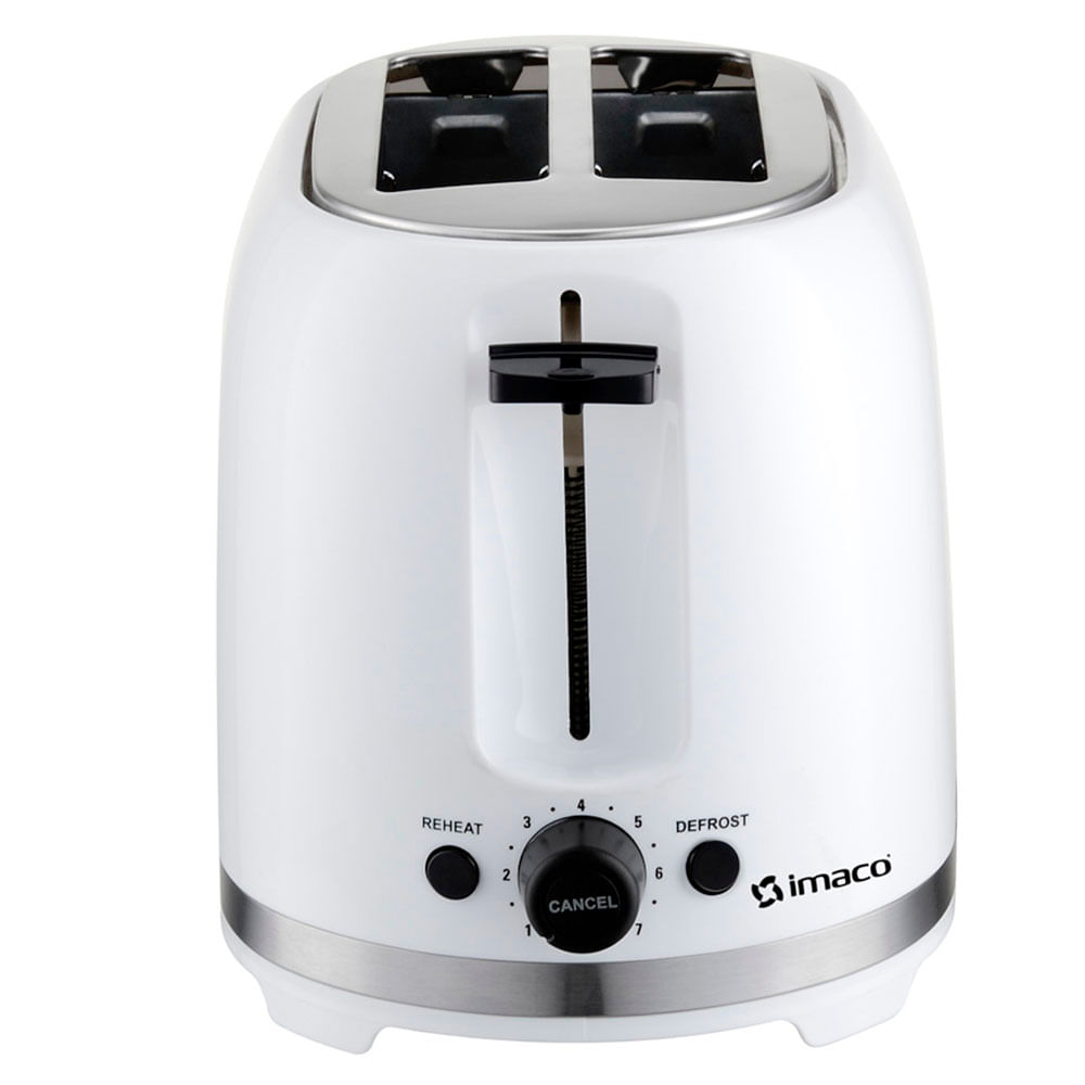 Tostadora Imaco 850 Watts IBT2085 Blanco