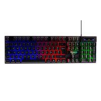 Teclado gamer T4G Fagot membrana, alámbrico, conexión usb, negro