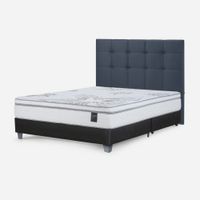 Box Tarima Art 4 Queen Respaldo Issey Azul