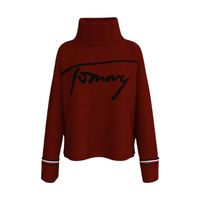 Chompa Cuello de Tortuga Tommy Hilfiger Signature - Rojo Talla M