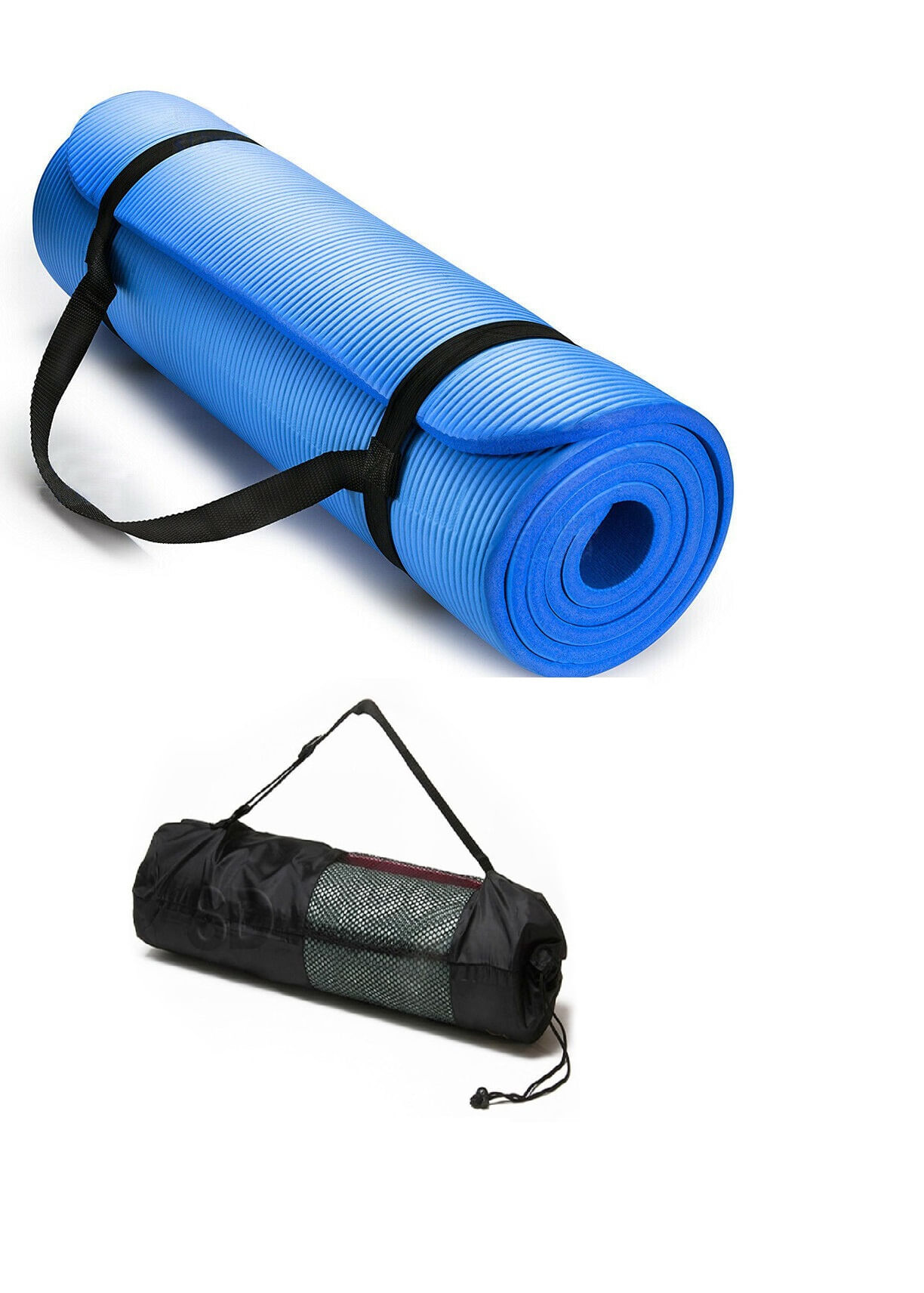 Colchoneta Yoga Mat Extra Gruesa 20 Mm Premiun Pilates Gym BLUE