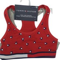 Packx2 Top para Niña Tommy Plomo y Rojo - Talla L /12-14 Años