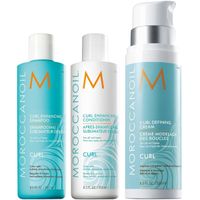 Shampoo Rizos 250ml+ Acondicionador+ Crema Definidora Moroccanoil Curl