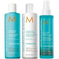 Shampoo 250ml + Acondicionador+ Spray All in One Moroccanoil Hydration