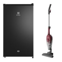 Combo: Frigobar Premium Negra (ERD090G2HWB) + Aspiradora vertical con cable Power Speed (STK13) Electrolux