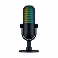 Microfono Gamer Razer Seiren V3 Chroma Usb Streamnig Supercardioide C/N Sensor Touch Silent Black