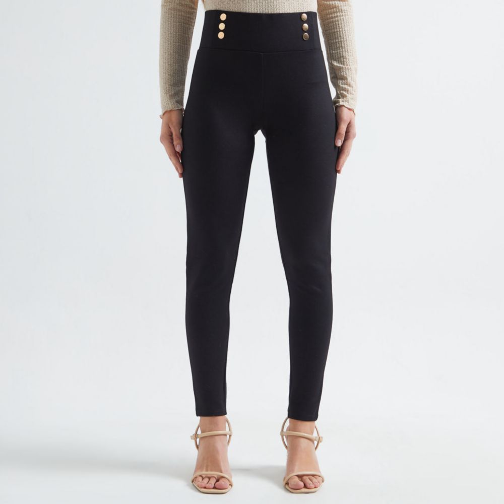 Leggings Malabar Mujer Gold Boton