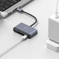 Adaptador 4en1 Typec+Usb3.0+Usb2.0*2