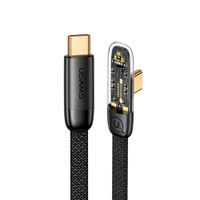 Cable Tejido Typec A Typec 100w 1.2m Neg