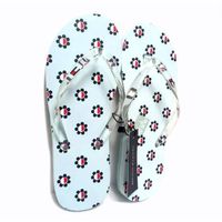 Sandalias Flats Tommy Hilfiger Para niñas- Celeste Talla L