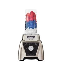 Licuadora Xpert Series™ niquelada con control de textura y un Blend-N-Go BLST3BCPG