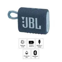 Parlante bluetooth JBL Go 3 potencia 4.2, azul -