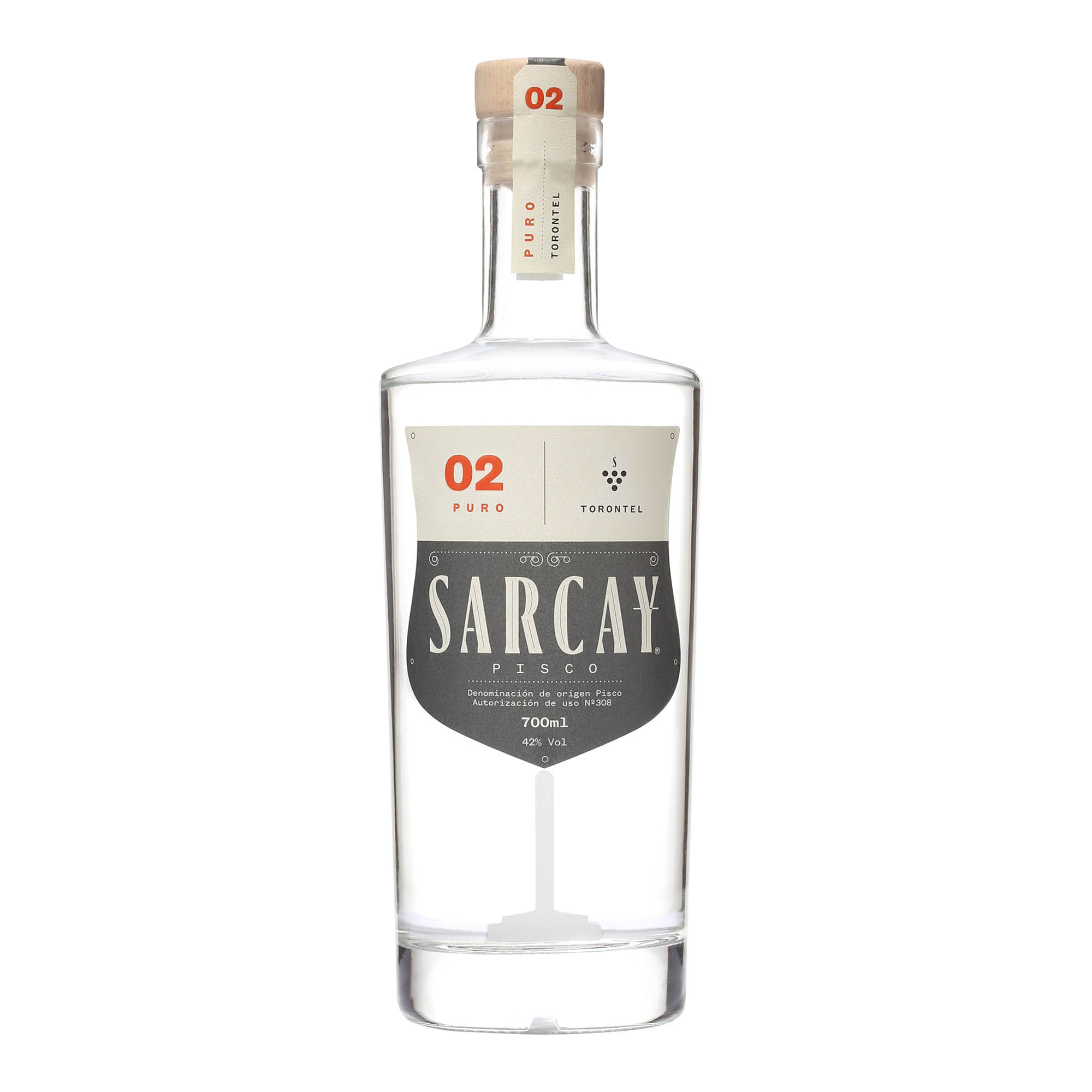 Pisco SARCAY Puro Toronteal Botella 700ml