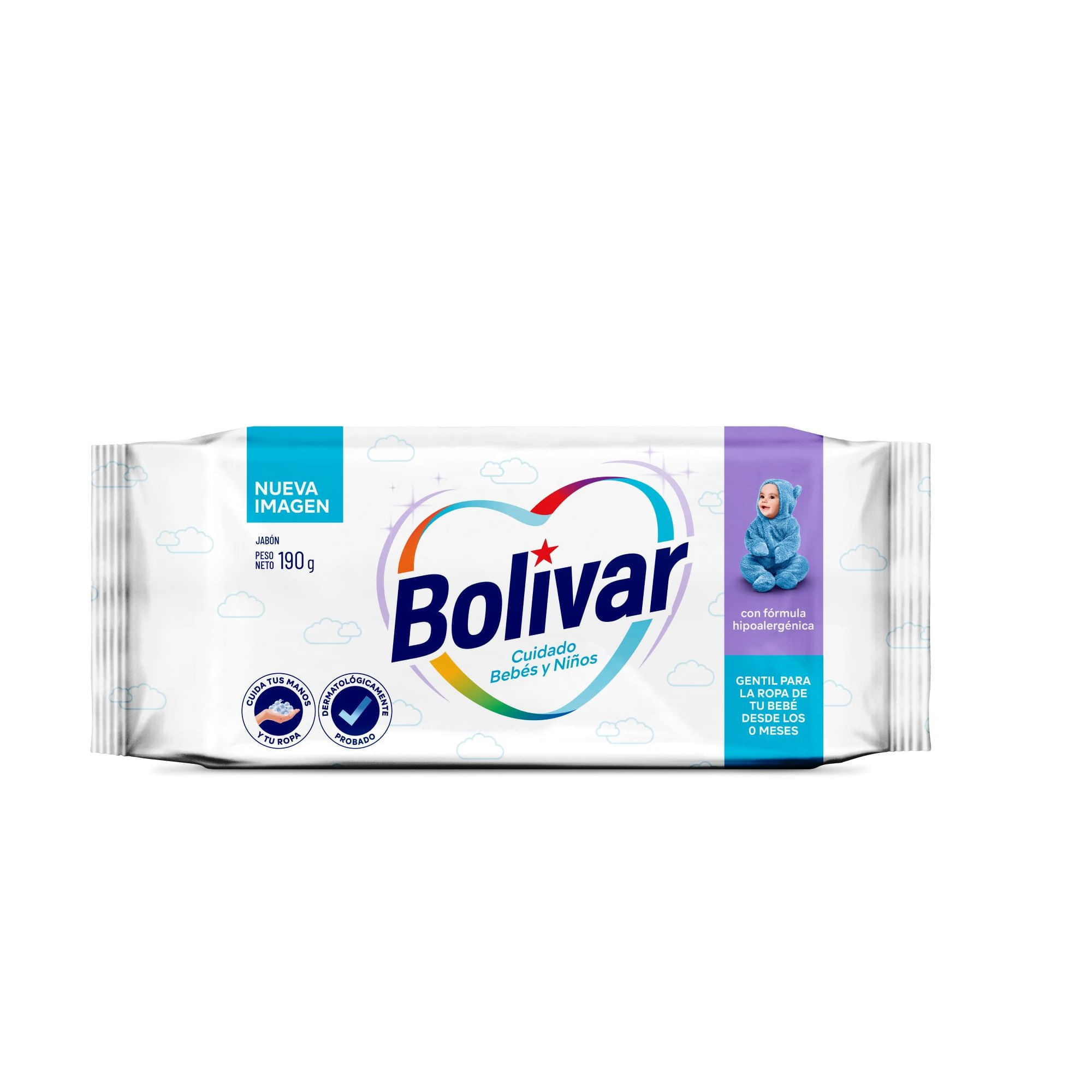 Jabón BOLIVAR Cuidado Bebés Bolsa 190g