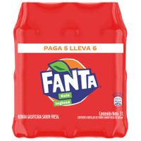 Gaseosa FANTA Kola Inglesa Botella 600ml Paquete 6un