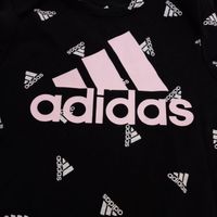 Pack 2 Bebecrece Bodys Adidas 3 meses - Rosado/Negro Talla 3 Meses