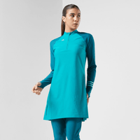 Vestido Traje De Baño Adidas Colorblock - Verde talla S