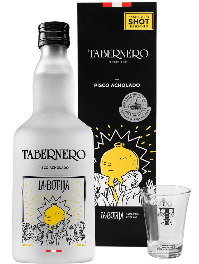 Pisco tabernero acholado caja 700ml (OFERTA)