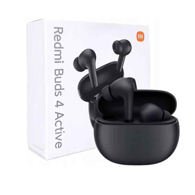 Buds 4 Active, negro, Redmi, audifonos inalámbricos Bluetooh