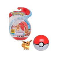 Pokemon Clip N Go Eevee Con Pokebola