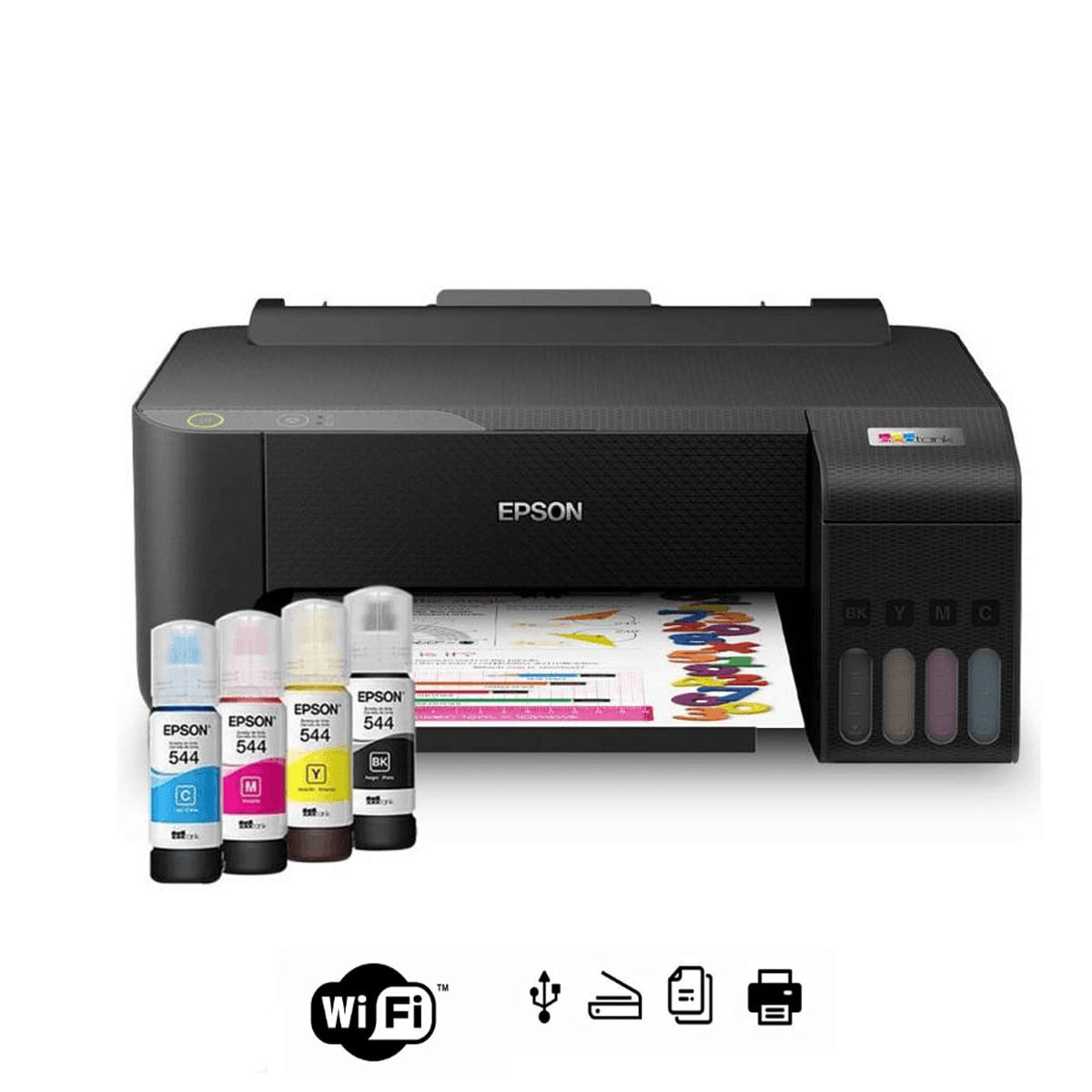Impresora De Tinta Epson Ecotank L1250, Imprime / Inalambrica / Usb De Alta Velocidad