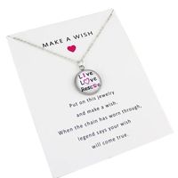 Collar redondo live love rescue animal lover