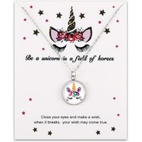 Collar redondo unicornio kawaii multicolor