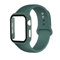 CORREA + CASE COLOR VERDE OSCURO PARA APPLEWATCH 42/44 MM