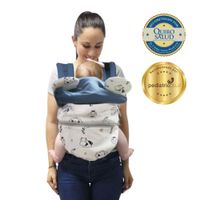 Mochila Ergonómica Evolutiva 4 en 1 Acero Nubes
