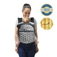 Mochila Ergonómica Evolutiva 4 en 1 Negro Rayas Maternelle