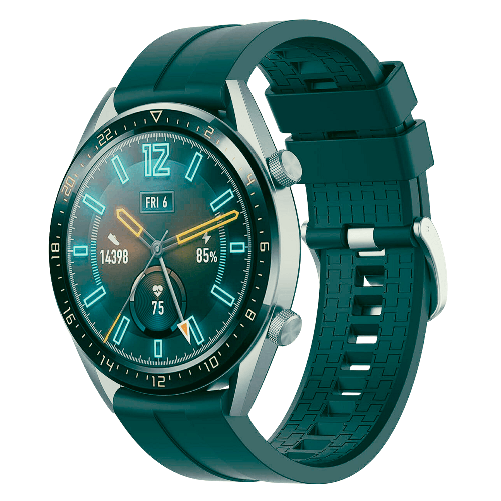 CORREA DE 22MM DE SILICONA PARA HUAWEI GT4 46MM VERDE