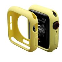 Case Funda Protector de Silicona Amarillo para Applewatch y Smartwatch 44mm