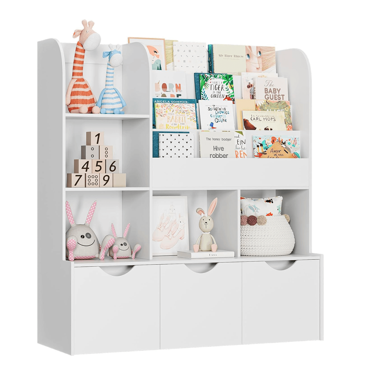ESTANTE LIBRERO INFANTIL JENKO BLANCO - DIBA MUEBLES